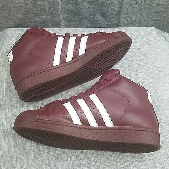 Adidas pro model basketball retro classic burgundy white B39374 sz 5.5 main image 4